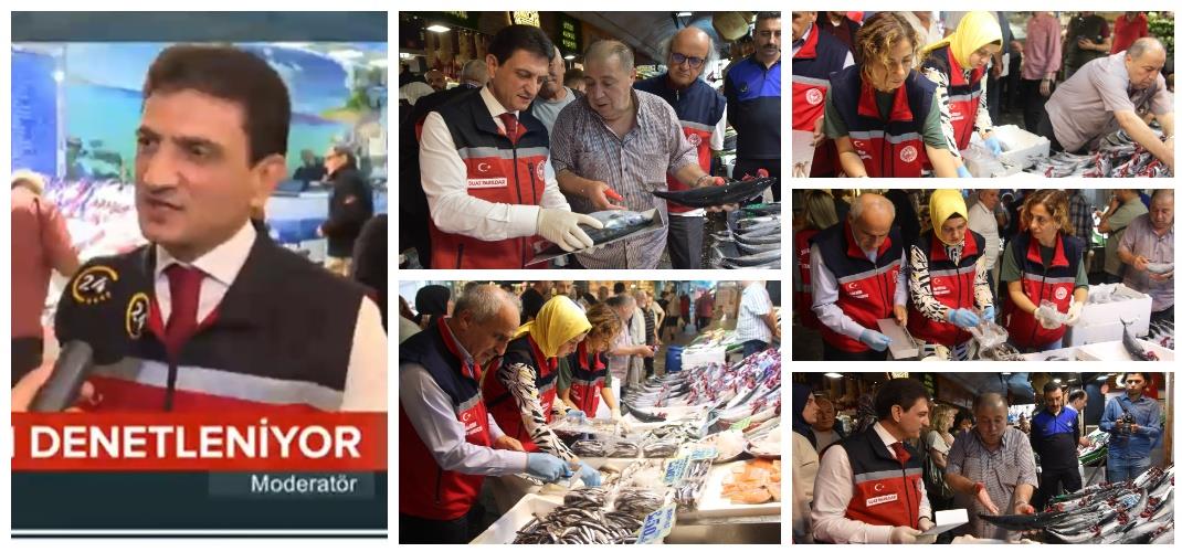 İSTANBUL İL VE ÜSKÜDAR İLÇE TARIM VE ORMAN MÜDÜRLÜĞÜ EKİPLERİ ÜSKÜDAR BALIKÇILAR ÇARŞISI'NDA DENETİM GERÇEKLEŞTİRDİ